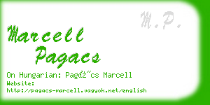 marcell pagacs business card